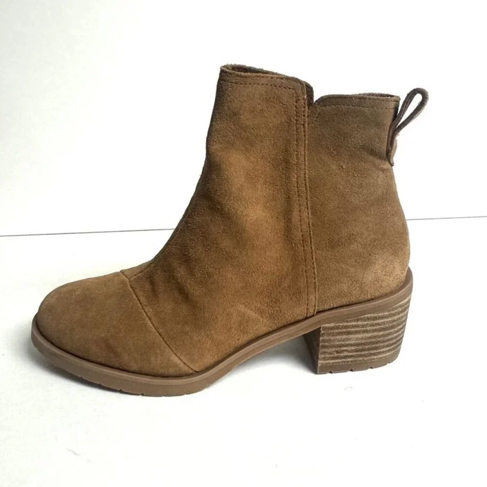 Tom’s Womens Leighton Boot Brown Size 6.5 M